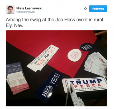 Trump Stick at Heck Event